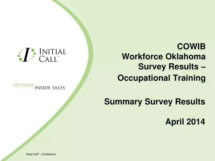 cowib workforce oklahoma survey results occupational training