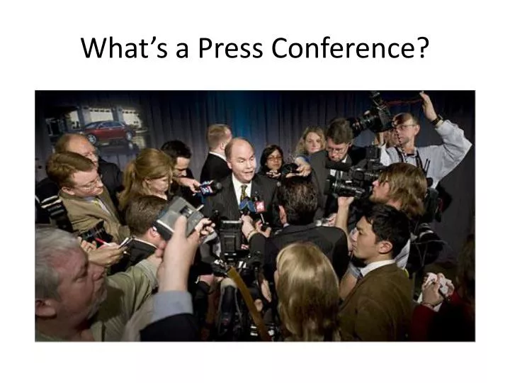 what s a press conference
