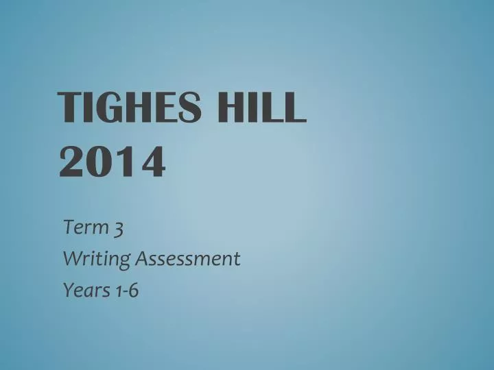 tighes hill 2014