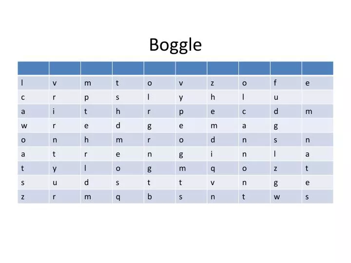 boggle