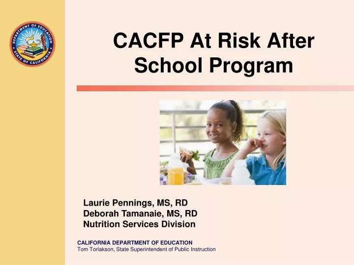 cacfp at risk after school program