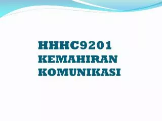 hhhc9201 kemahiran komunikasi