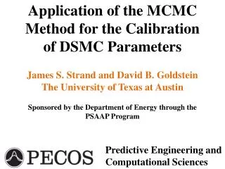 Application of the MCMC Method for the Calibration of DSMC Parameters