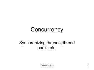 Concurrency