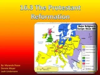 16.3 The Protestant Reformation