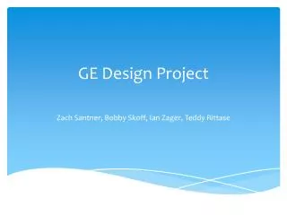 GE Design Project