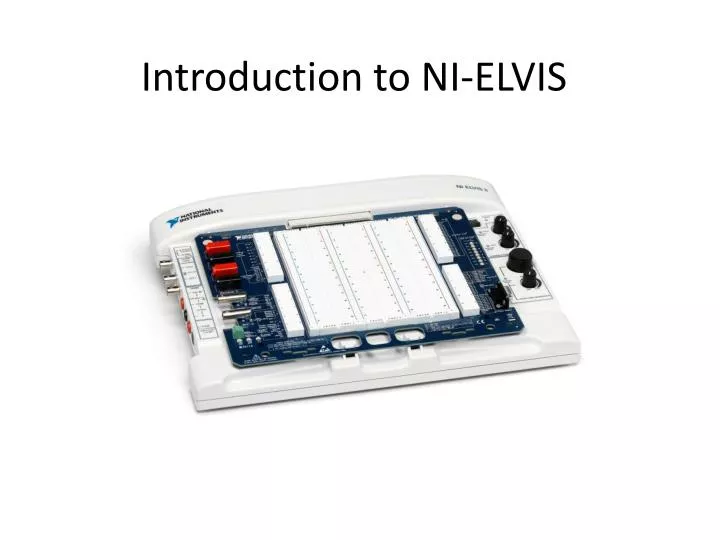introduction to ni elvis