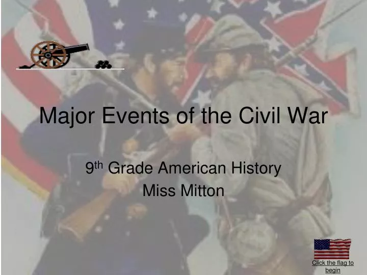 major events of the civil war
