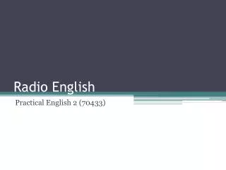 Radio English