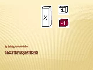 1&amp;2 step equations