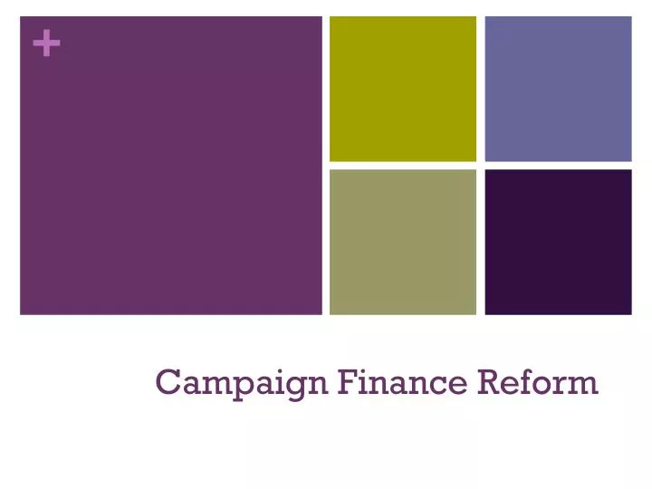 campaign finance reform