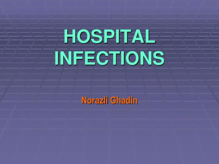 hospital infections