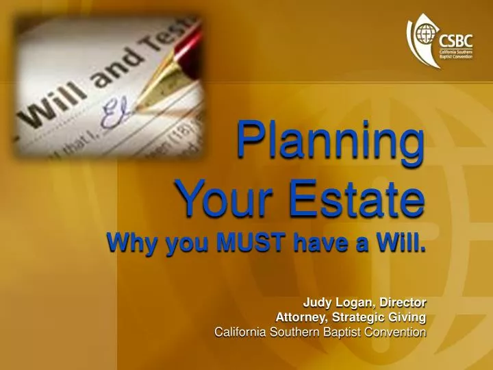 planning your estate why you must have a will