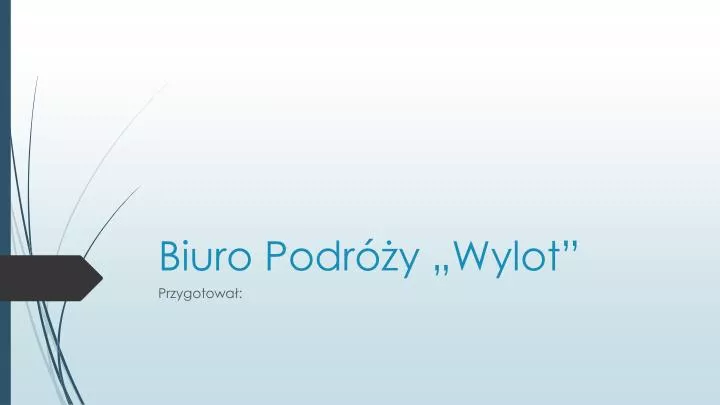 biuro podr y wylot