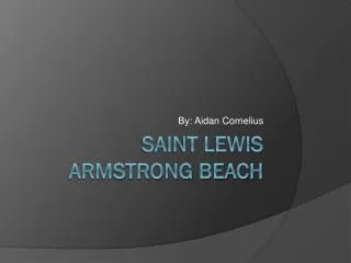 Saint Lewis Armstrong Beach