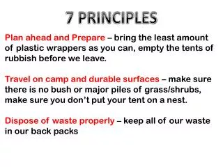 7 PRINCIPLES