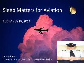 Sleep Matters for Aviation