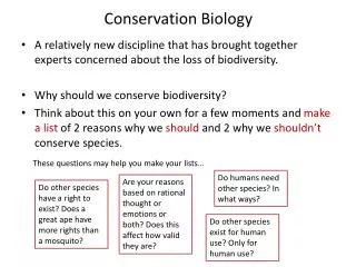 Conservation Biology