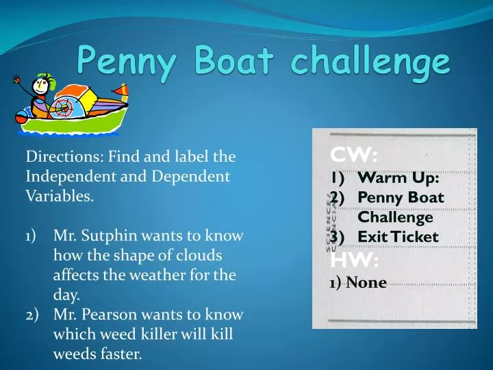 penny boat challenge