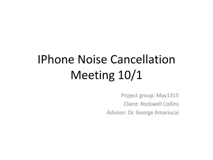 iphone noise cancellation meeting 10 1