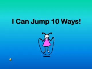 i can jump 10 ways