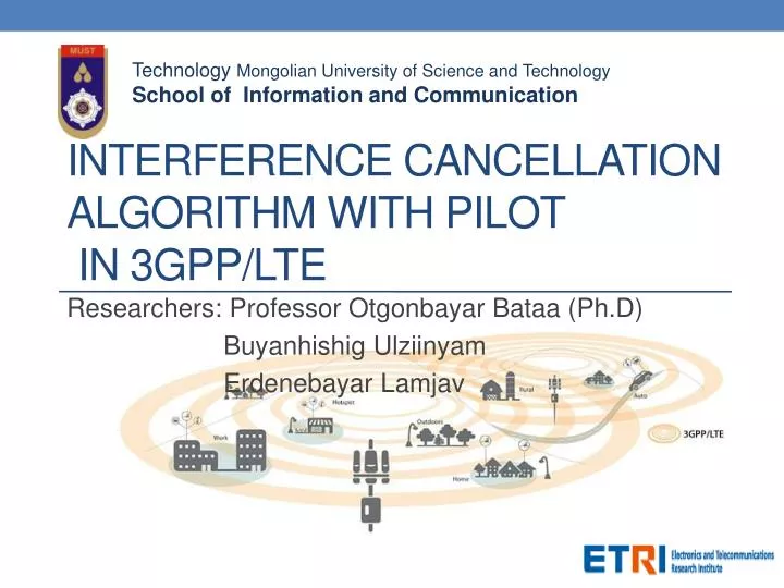 interference cancellation algorithm with pilot in 3gpp lte
