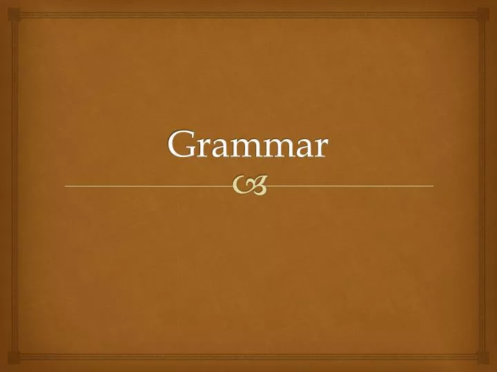 grammar