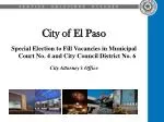 City of El Paso - slide 1