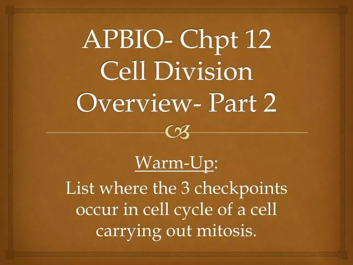 apbio chpt 12 cell division overview part 2