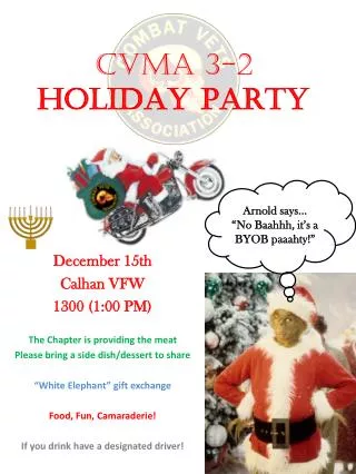 CVMA 3-2 HOLIDAY PARTY