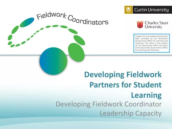 developing fieldwork partners for student learning