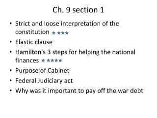 Ch. 9 section 1
