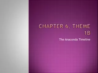 Chapter 6, Theme 1b