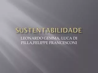 sustentabilidade