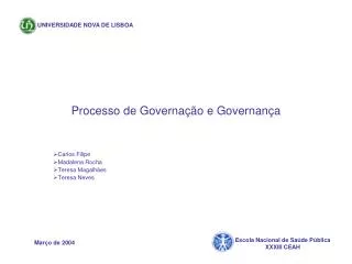 processo de governa o e governan a