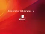 Fundamentos de Programación - slide 1