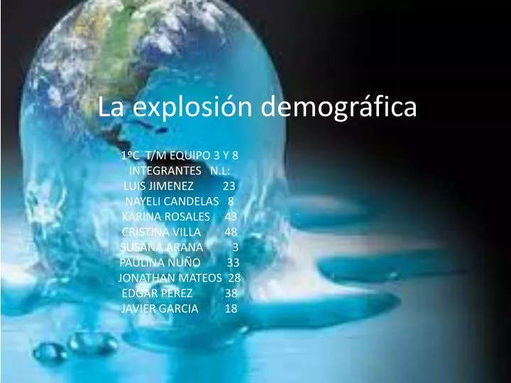 la explosi n demogr fica