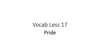 Vocab Less 17