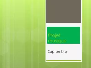 projet musique