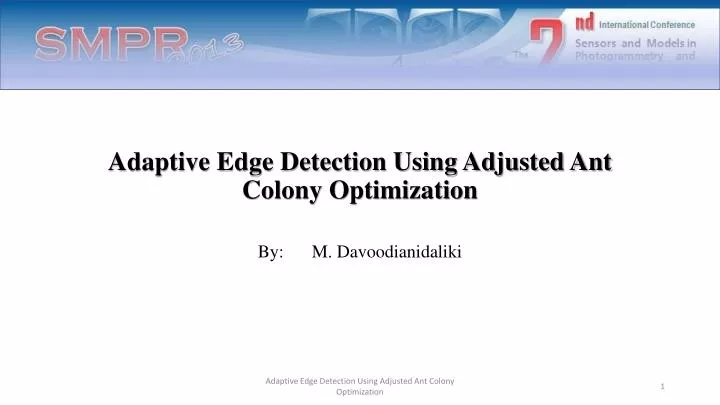 adaptive edge detection using adjusted ant colony optimization