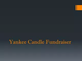 Yankee Candle Fundraiser