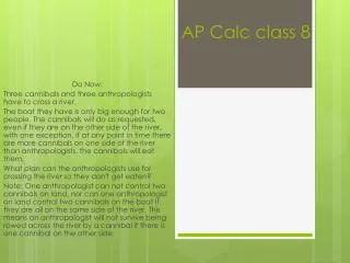 AP Calc class 8