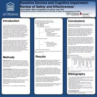 Assistive Devices and Cognitive Impairment: Review of Safety and Effectiveness