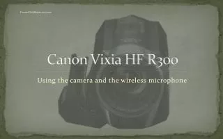 Canon Vixia HF R300