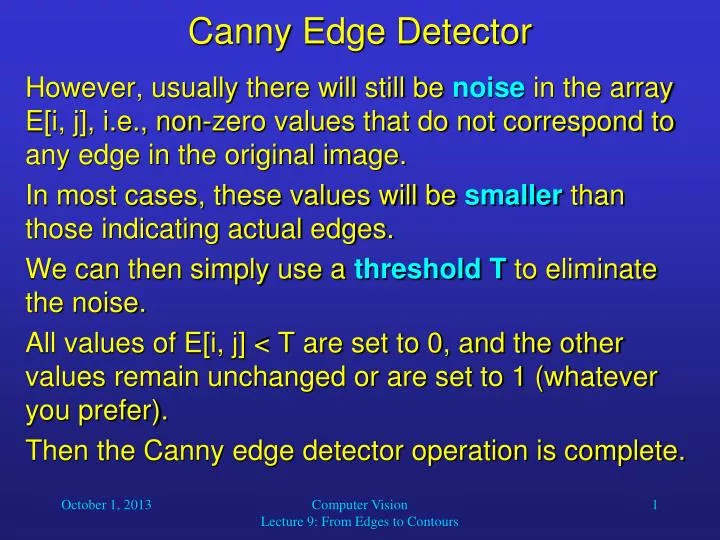 canny edge detector