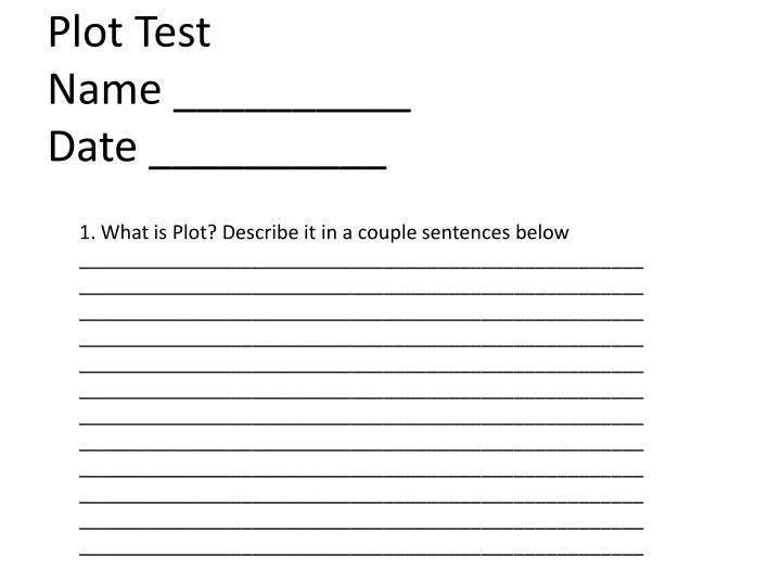 plot test name date