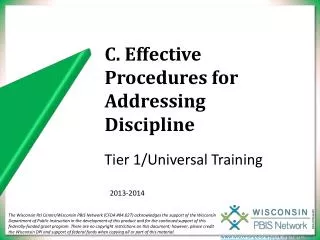 C. Effective Procedures for Addressing Discipline
