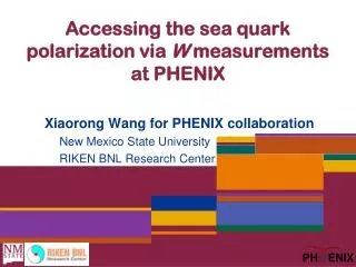 Accessing the sea quark polarization via W measurements at PHENIX