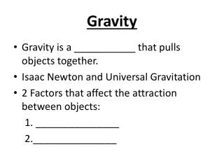 Gravity