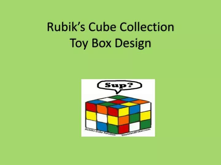 rubik s cube collection toy box design